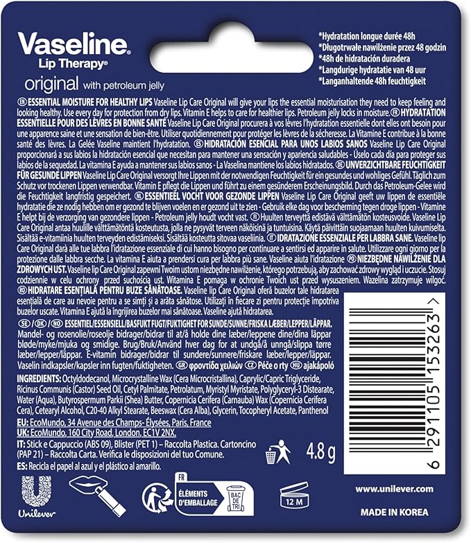 Vaseline Lip Therapy Original Lip Balm 4 g - Image 2