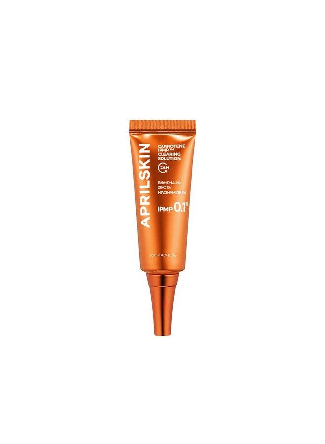 APRILSKIN Carrotene Ipmp™ Clearing Solution || Quickly Soothes Troubled Areas And Helps Clear Blemishes | Formulated With Bha Aha Niacinamide & Zinc Oxide | Vegan Crueltyfree (0.67Fl.Oz.) - Image 1