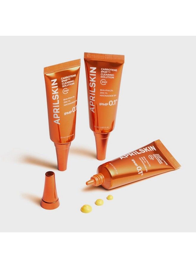 APRILSKIN Carrotene Ipmp™ Clearing Solution || Quickly Soothes Troubled Areas And Helps Clear Blemishes | Formulated With Bha Aha Niacinamide & Zinc Oxide | Vegan Crueltyfree (0.67Fl.Oz.) - Image 3