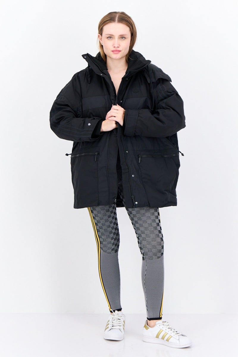 adidas Originals Women Sportswear Fit Long Sleeve Outdoor Parka Jacket, Black  - Image 4