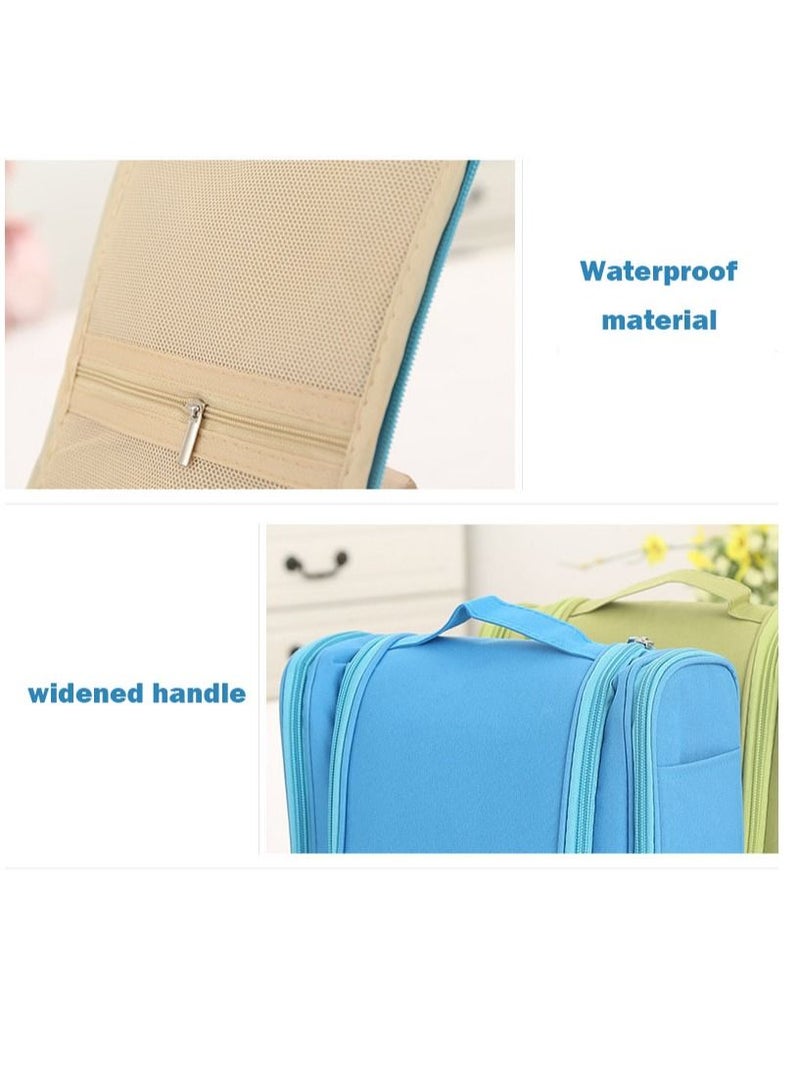 KASTWAVE Hanging Travel Toiletry Bag for Men and Women 1 Pcs Blue Hanging Toiletry bag Travel cosmetic Kit Portable Waterproof Bathroom Shower Bag for Toiletries Makeup Cosmetics - Image 4