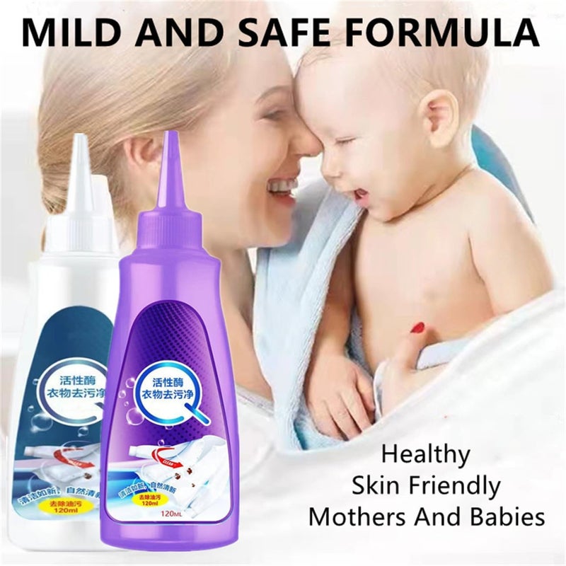 klarako 2023 New Active Enzyme Laundry Stain Remover - White Shirt Guardian (Purple 1pcs) - Image 5