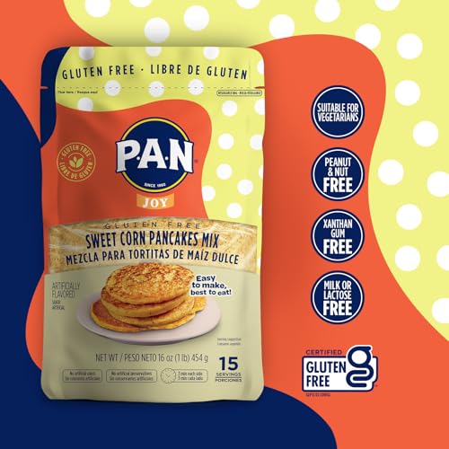P.A.N Sweet Corn Pancakes Mix – Gluten Free Easy to Prepare 1 lb (Pack of 1) - Image 3