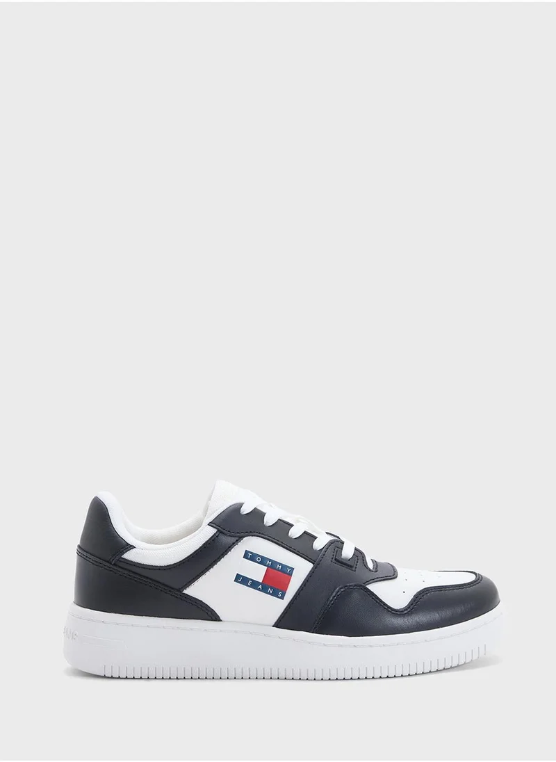 TOMMY JEANS Logo Detail Lace Up Low Top Sneakers