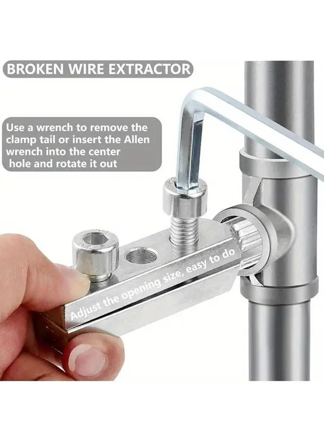 1pc Broken Faucet Extractor Tool Adjustable For 1 2 Inch And 3 4 Inch Pipes Bolt Remover - Image 4