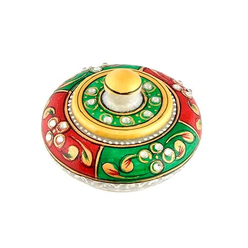 Craftam Marble Sindoor Dani Box for Women – Traditional Handcrafted Kumkum Holder for Gifts, Pooja & Makeup - Image 3