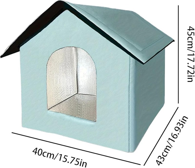 Outdoor Cat House Waterproof Oxford Fabric Cave Shelter For Stray Cats - Image 3