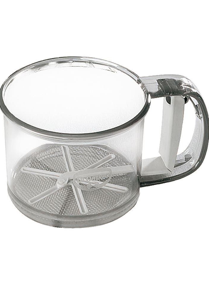 Flour Sifter for Baking, Hand Press Design Flour Mesh Sifter, Portable Hand Sifter for Baking, Powdered Sugar Flour Sifter, BPA Free, Grey  H - Image 4