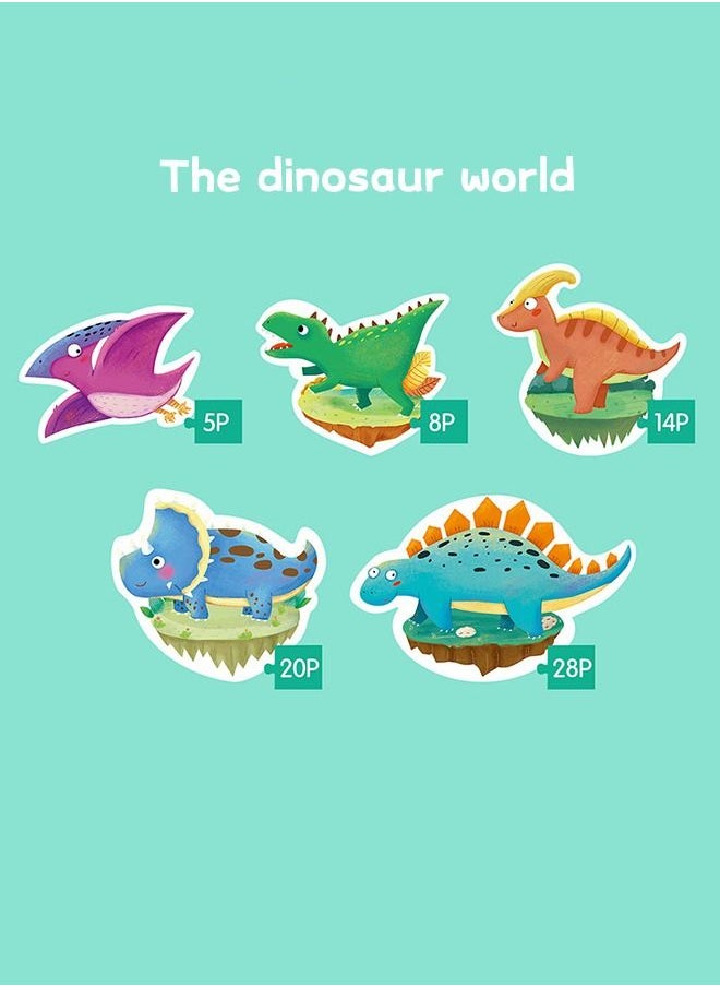 جرويك Puzzles for Kids,Dinosaurs Jigsaw Book, APP Interactive AR Toddler Busy Book,Quiet Book Realistic Dino Toys,STEM Learning Education Montessori  - Image 4
