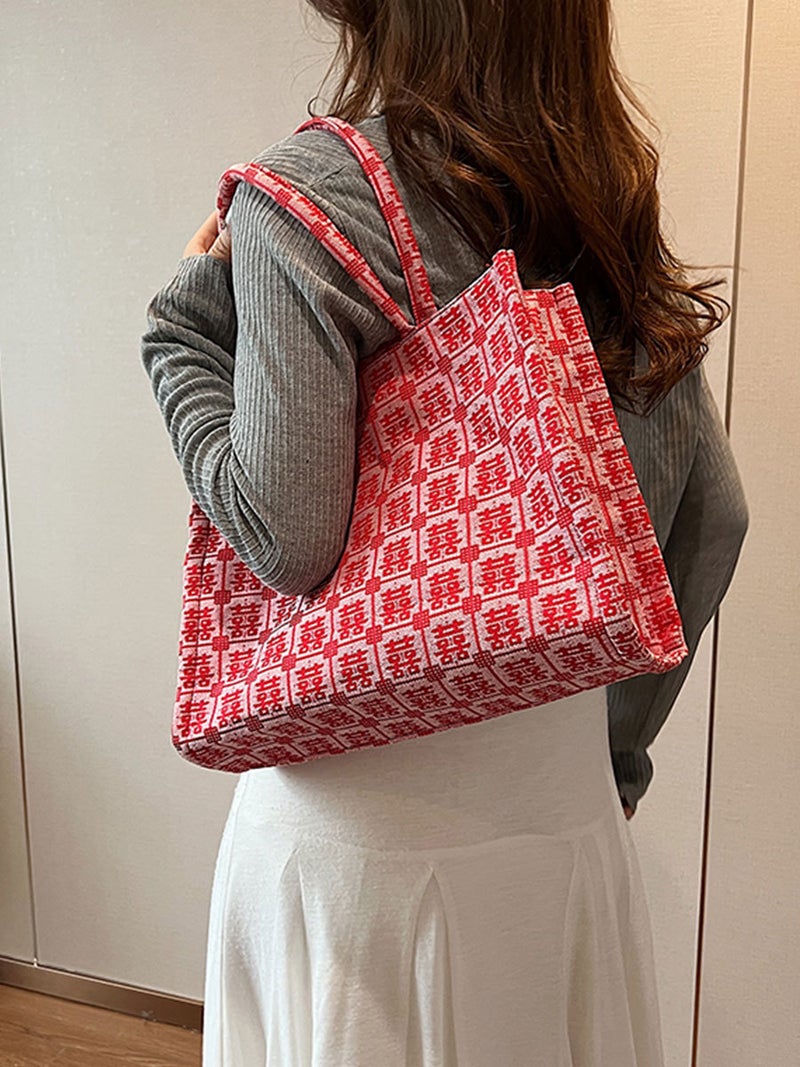 This Year'S Popular Large-Capacity Commuter Tote Bag 2026 New Trendy Fashion Versatile Textured Handbag For Work - Image 3