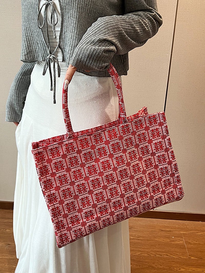 This Year'S Popular Large-Capacity Commuter Tote Bag 2026 New Trendy Fashion Versatile Textured Handbag For Work - Image 5
