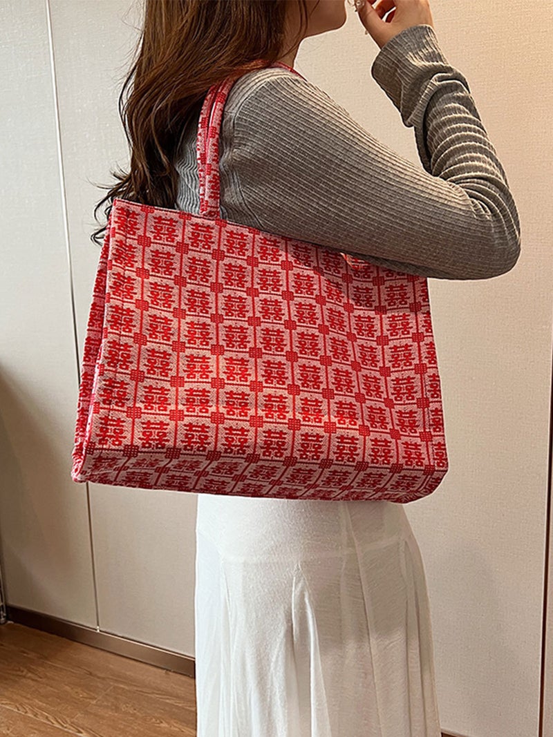 This Year'S Popular Large-Capacity Commuter Tote Bag 2026 New Trendy Fashion Versatile Textured Handbag For Work - Image 2