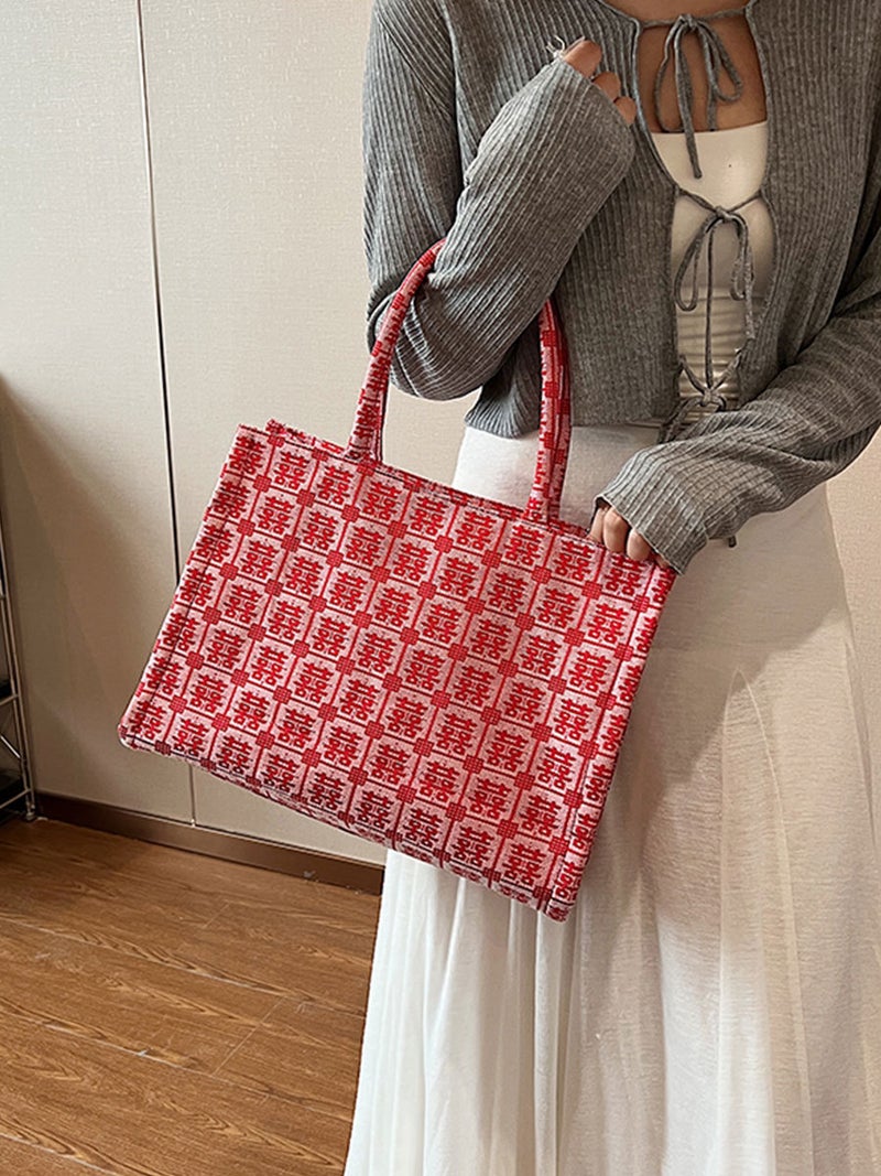 This Year'S Popular Large-Capacity Commuter Tote Bag 2026 New Trendy Fashion Versatile Textured Handbag For Work - Image 4