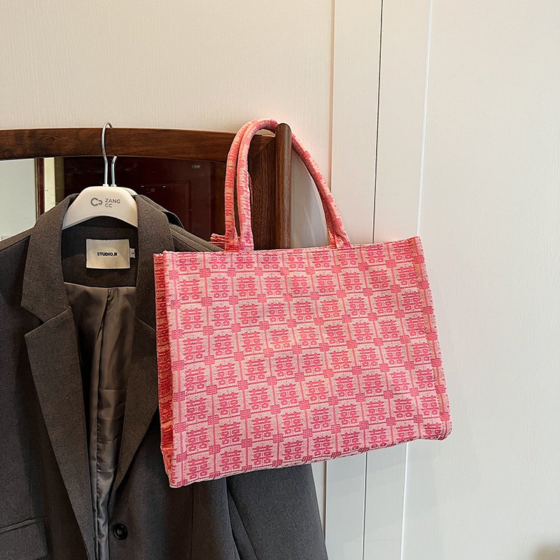 This Year'S Popular Large-Capacity Commuter Tote Bag 2026 New Trendy Fashion Versatile Textured Handbag For Work - Image 1
