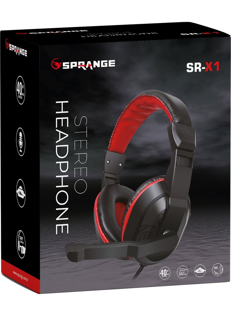 Sprange Sr-X1 PC Headset with Microphone 