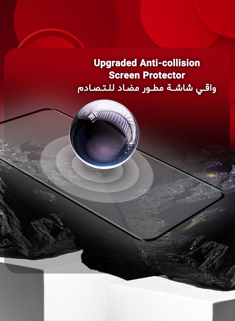 CATANES (For Xiaomi Mi 11) 2Pack,Premium Tempered Glass Screen Protector Anti Buble Anti Scratch - Side Black - Image 4