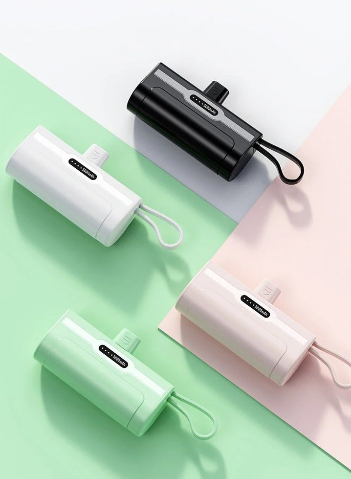 xinzhen Fast Charging iPhone Power Bank 5000mAh Mini Battery Pack - Type-C Input, Lightning Output Green  - Image 2