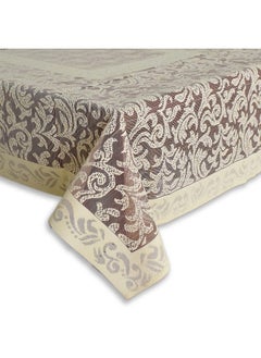 Kuber Industries Kuber Industries Leaf Design Cotton Center Table Cover/Table Cloth for Home Decorative Luxurious 4 Seater, 60"x40" (Maroon)  - Image 1