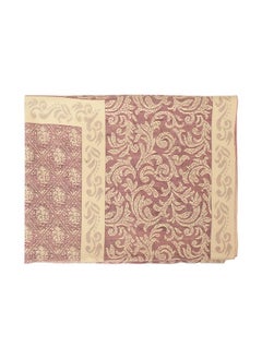 Kuber Industries Kuber Industries Leaf Design Cotton Center Table Cover/Table Cloth for Home Decorative Luxurious 4 Seater, 60"x40" (Maroon)  - Image 2