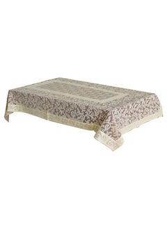 Kuber Industries Kuber Industries Leaf Design Cotton Center Table Cover/Table Cloth for Home Decorative Luxurious 4 Seater, 60"x40" (Maroon)  - Image 3