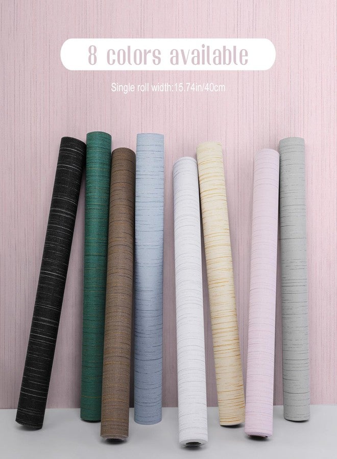 Qianglive Pink Grasscloth Peel and Stick Wallpaper - 15.7"x120" Vintage Removable Waterproof Wallpaper for Room Walls, Cabinets, Furniture, Drawers, Desk - Image 2