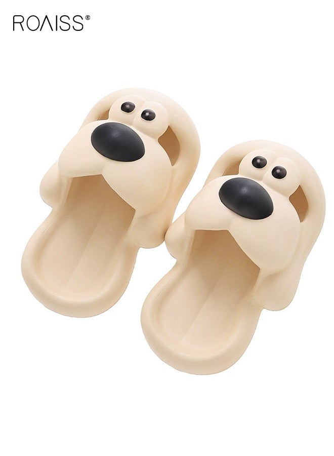 roaiss Kid's Adorable Sandals, Breathable Slippers with EVA Non-slip Sole, Unisex Kids Slip on Slides with Puppy Design, Casual Beach Shoes for Kids - Image 1