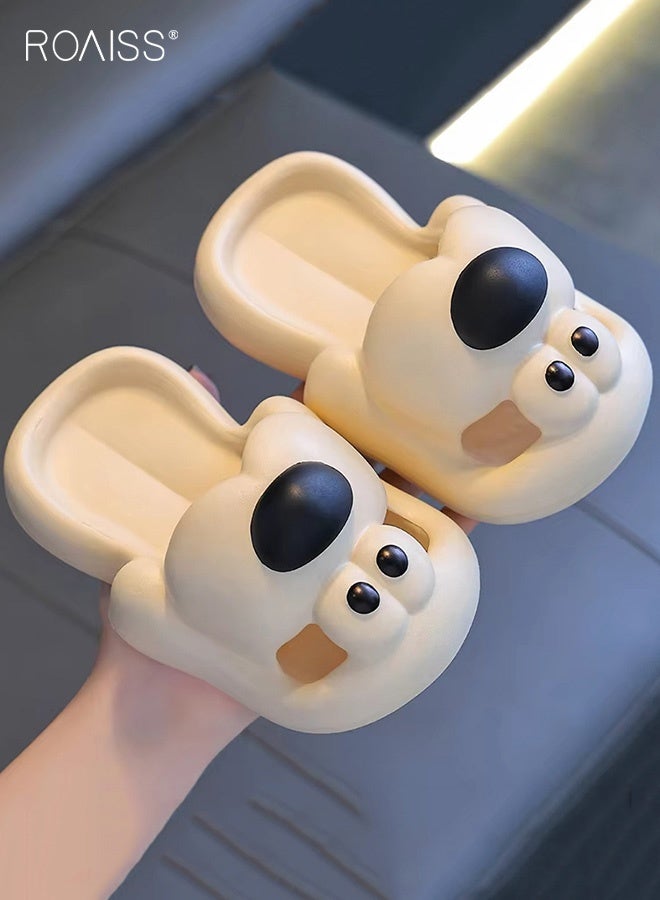roaiss Kid's Adorable Sandals, Breathable Slippers with EVA Non-slip Sole, Unisex Kids Slip on Slides with Puppy Design, Casual Beach Shoes for Kids - Image 3