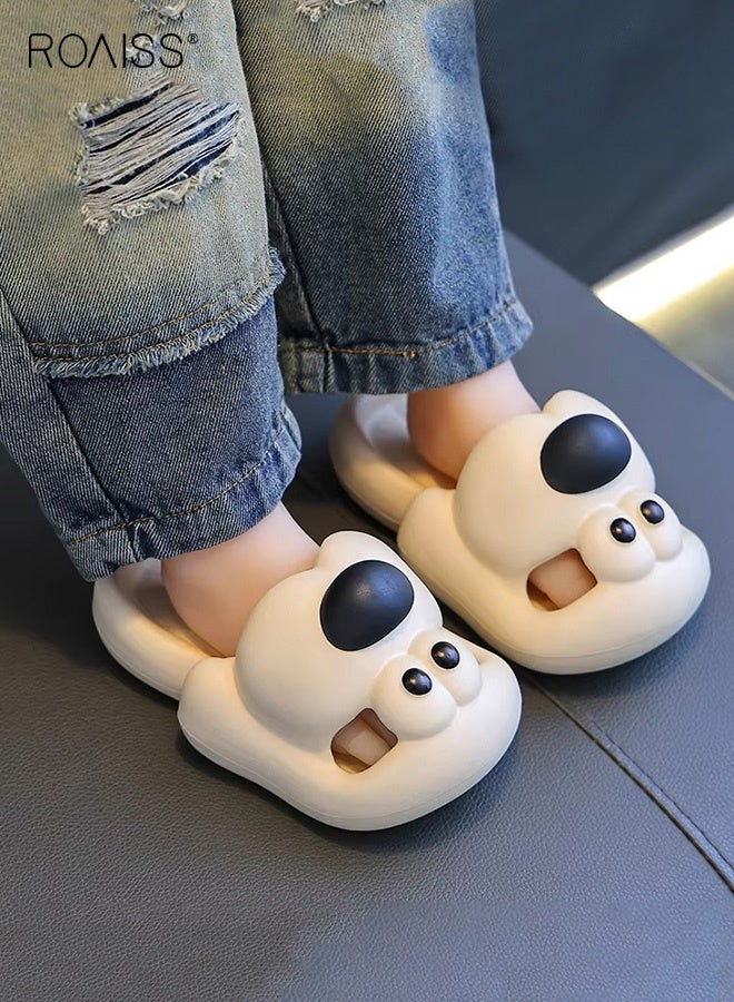 roaiss Kid's Adorable Sandals, Breathable Slippers with EVA Non-slip Sole, Unisex Kids Slip on Slides with Puppy Design, Casual Beach Shoes for Kids - Image 2