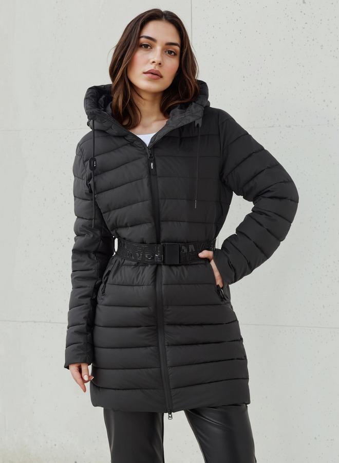 Kappa Women Belted Longline Puffer Jacket - Image 1