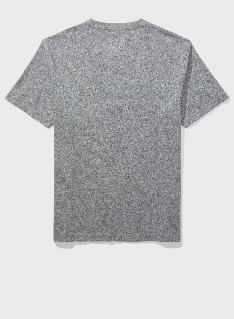 American Eagle Logo Henley T-Shirt