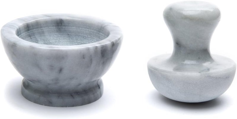 Fox Run Sand resistant Marble Mortar and Pestle, White Fast intercity distribution - Image 2