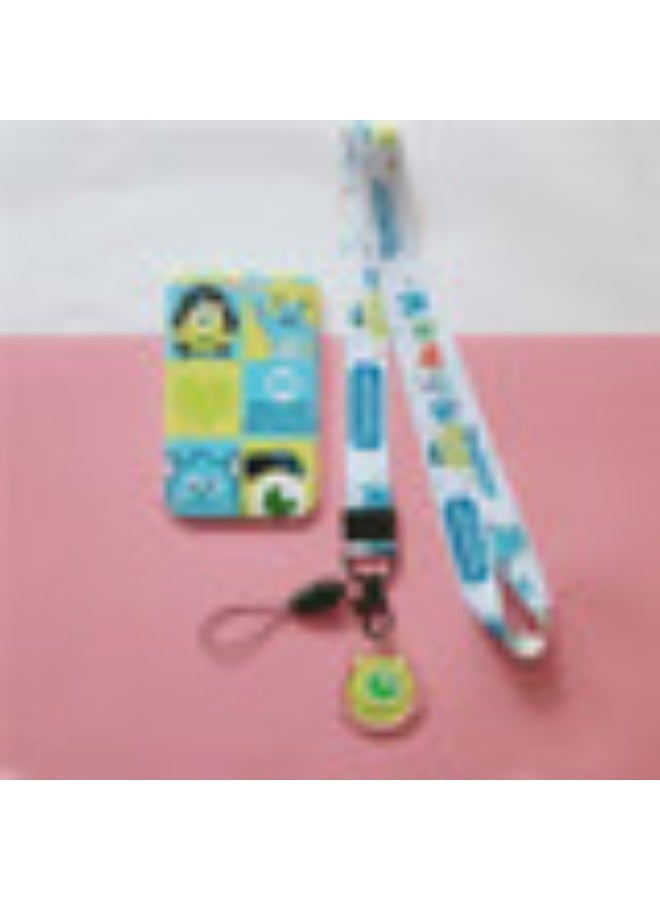 NIBEMINENT 1 - Piece Monster Kpop Photo Card Holder Pendant Key Chain ID Badge Holder ID Card Holder Photo Card Protector for School ID Office ID Access Card for Women Girls