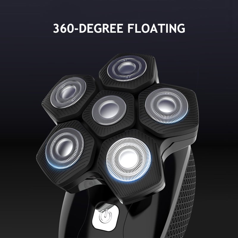 Electric Shaver Set: 360-Degree Floating Fit, Magnetic Suction Cutter Head - Multi-Function Groomer With Sideburn Trimmer, Nose Hair Trimmer for Facial & Body Grooming - Image 4