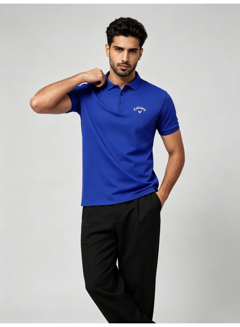 Callaway golf quick-drying short-sleeved Polo shirt men's summer breathable sports lapel casual shirt - Image 4