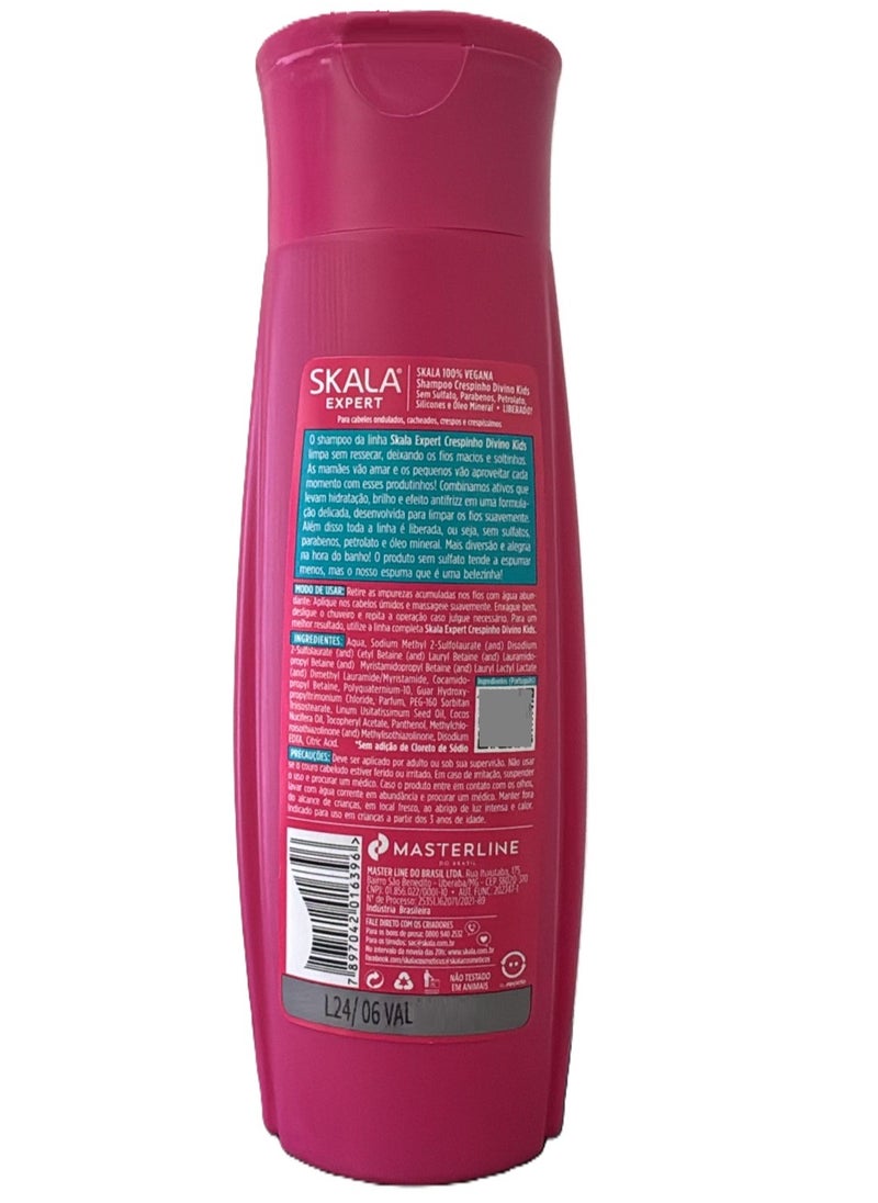 SKALA - Crespinho Divino Children's Shampoo with Flaxseed Extract, Coconut and Panthenol Scala Expert 325 ml - Image 1