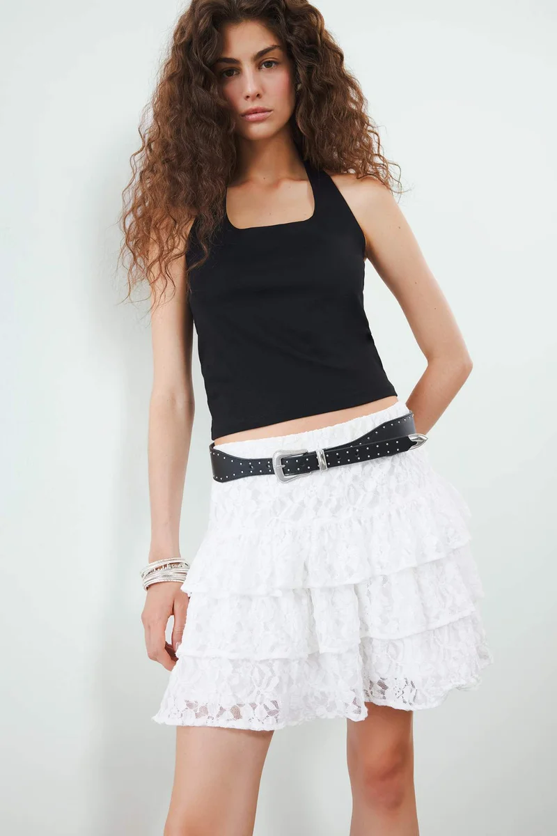 DeFacto Slim Fit Halter Collar Tank Top