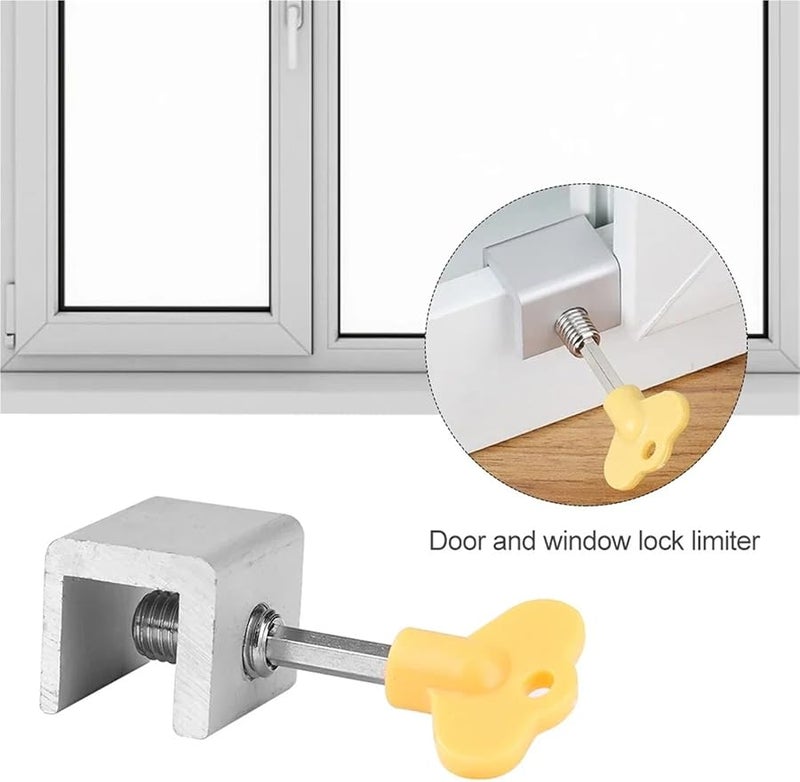 Sliding Window And Door Security Locks 6 Pieces Multiple Sizes Type B - Image 4