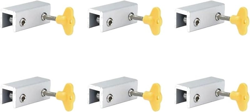 Sliding Window And Door Security Locks 6 Pieces Multiple Sizes Type B - Image 1