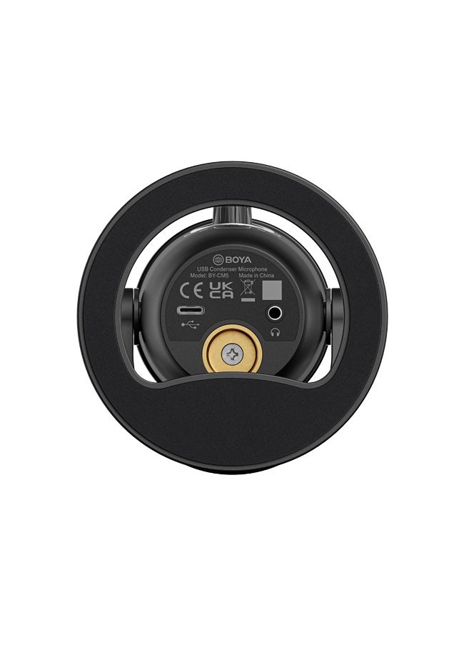 BOYA - BOYA BY-CM5 Computer Microphone for PC & Mac, Condenser Desktop USB Gaming Mic for Recording, Streaming, Podcast, Twitch, YouTube, Android | USB Type C Plug and Play | Monitoring & Gain Control - Image 1