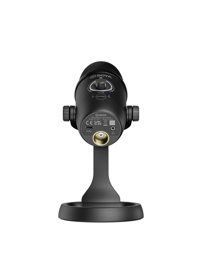 BOYA - BOYA BY-CM5 Computer Microphone for PC & Mac, Condenser Desktop USB Gaming Mic for Recording, Streaming, Podcast, Twitch, YouTube, Android | USB Type C Plug and Play | Monitoring & Gain Control - Image 1