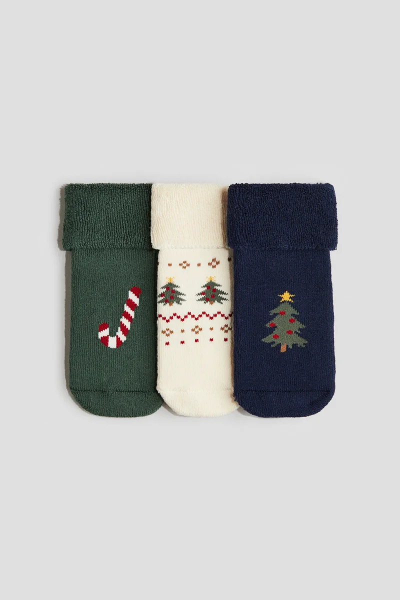 H&M 3-pack terry socks