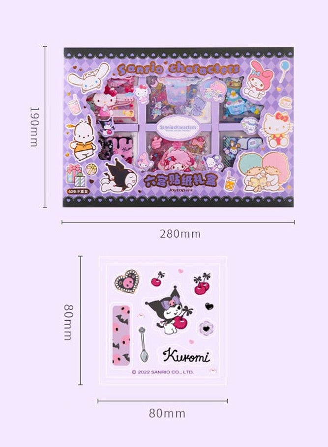 60 Sheets Cute Anime Girl Stickers, Vinyl Cartoon Aesthetic Decorative Sticker Set, Ideal for Scrapbooking, Journaling, Laptops, and Room Decoration
