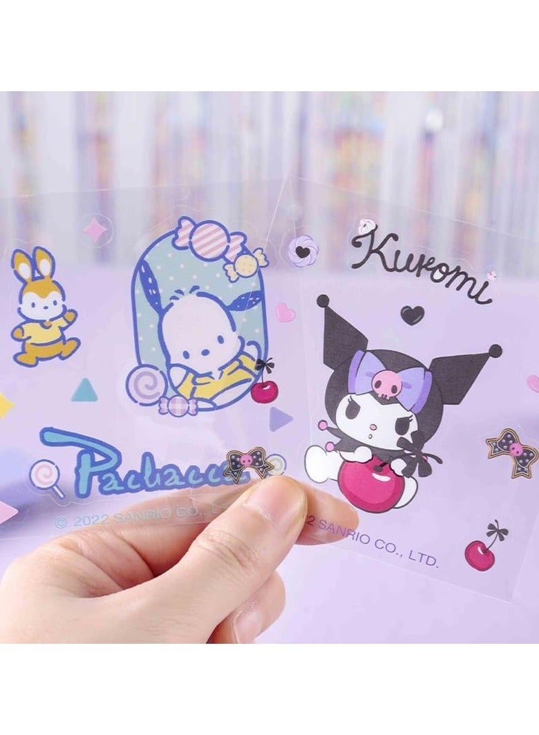 60 Sheets Cute Anime Girl Stickers, Vinyl Cartoon Aesthetic Decorative Sticker Set, Ideal for Scrapbooking, Journaling, Laptops, and Room Decoration