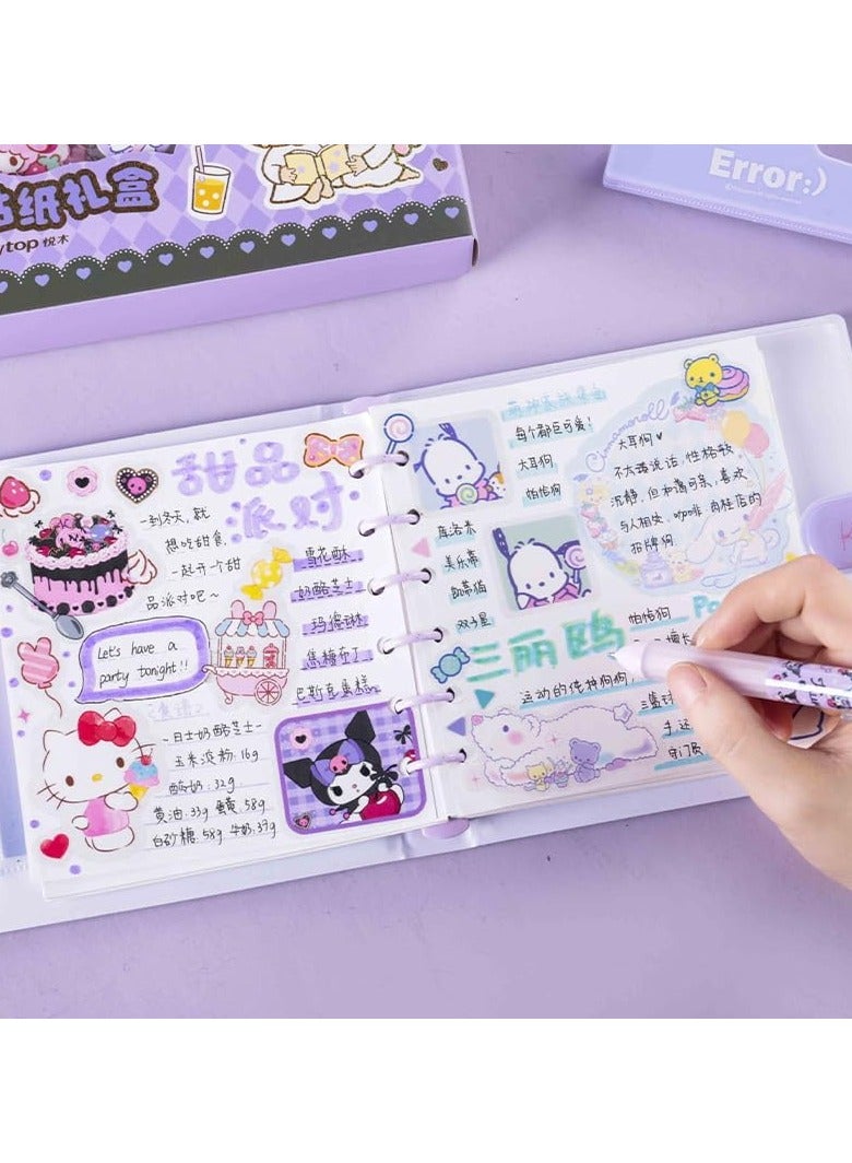 60 Sheets Cute Anime Girl Stickers, Vinyl Cartoon Aesthetic Decorative Sticker Set, Ideal for Scrapbooking, Journaling, Laptops, and Room Decoration