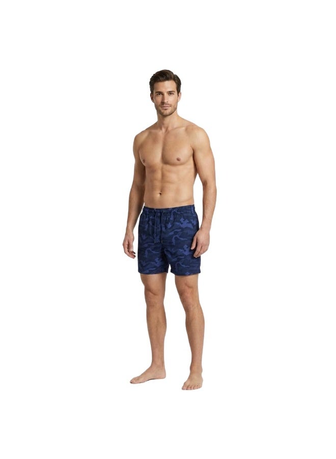 Pavone Men's Swim Shorts – Navy Camouflage Print - Image 4