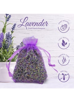 MileMelo 10 Piece French Lavender Sachets for Drawers and Closets Fresh Scents, Home Fragrance Sachet, Purple Sachets  - Image 4