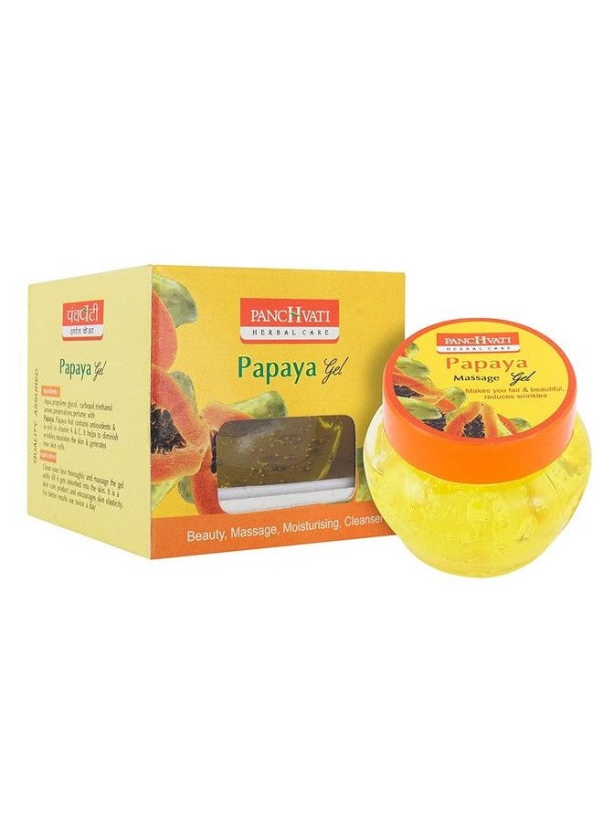 Panchvati Herbals Papaya Massage Gel Hydrates The Skin Removes Dead Skin Cells 100 Ml Pack Of2  - Image 1