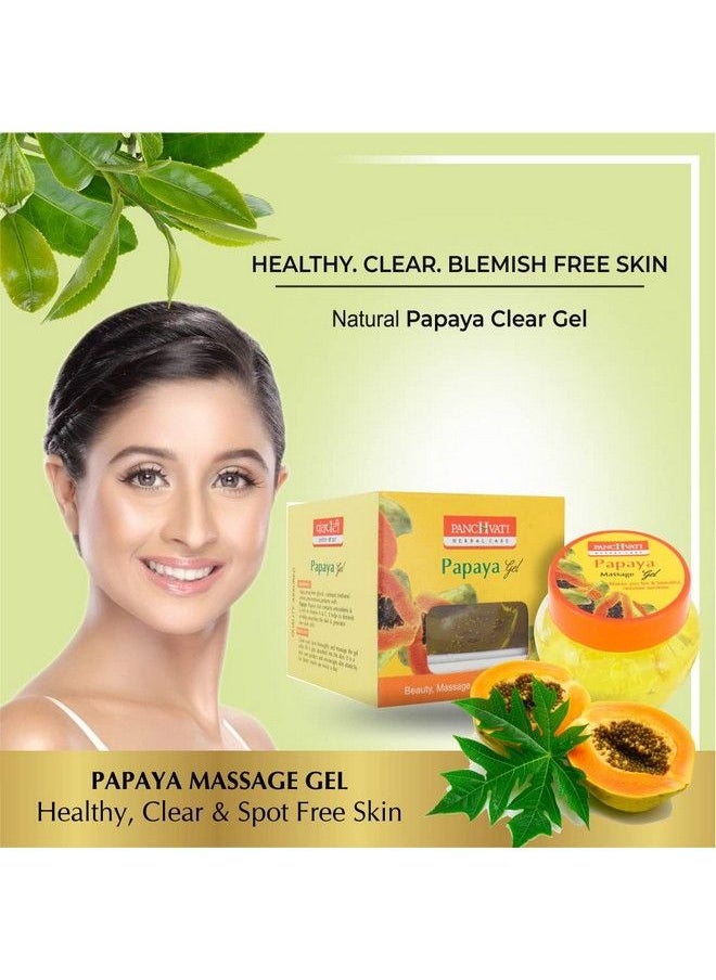 Panchvati Herbals Papaya Massage Gel Hydrates The Skin Removes Dead Skin Cells 100 Ml Pack Of2  - Image 5