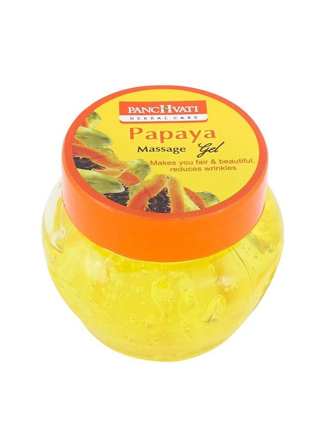 Panchvati Herbals Papaya Massage Gel Hydrates The Skin Removes Dead Skin Cells 100 Ml Pack Of2  - Image 3