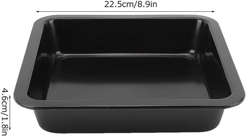 comfrt 2pcs Square Baking Pan, Non‑stick Carbon Steel Cheesecake Brownie Baking Mould for Home Kitchen Oven, 8.9 x 8.9 in - Image 4